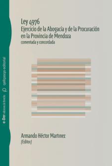 Capa para Lei 4976. Advocacia na província de Mendoza. Comentada e acordada